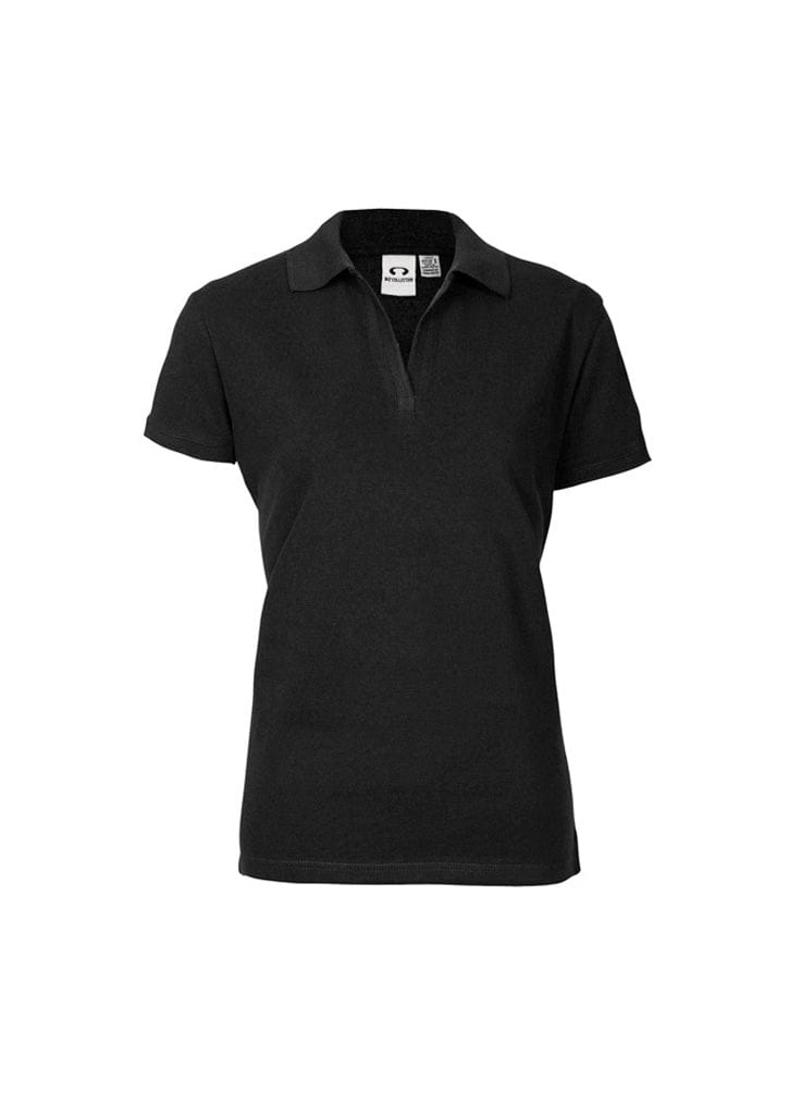 Biz Collection Polos / Shirts Black / 6 Biz Collection Womens Oceana Short Sleeve Polo