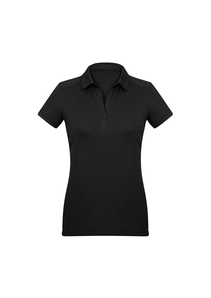 Biz Collection Polos / Shirts Black / 6 Biz Collection Womens Profile Short Sleeve Polo
