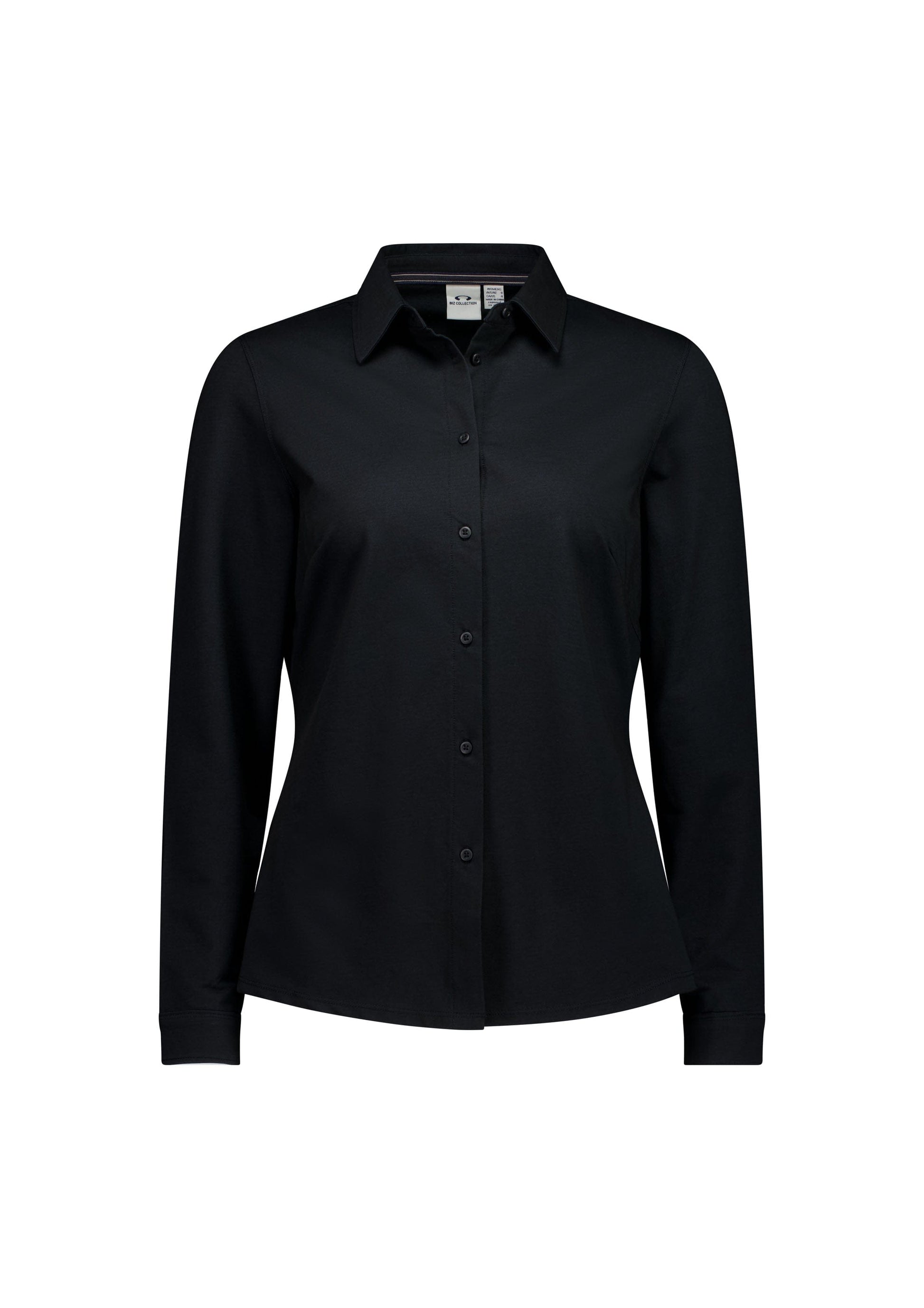 Biz Collection Polos / Shirts Black / 6 Biz Collection Womens Venture Long Sleeve Shirt