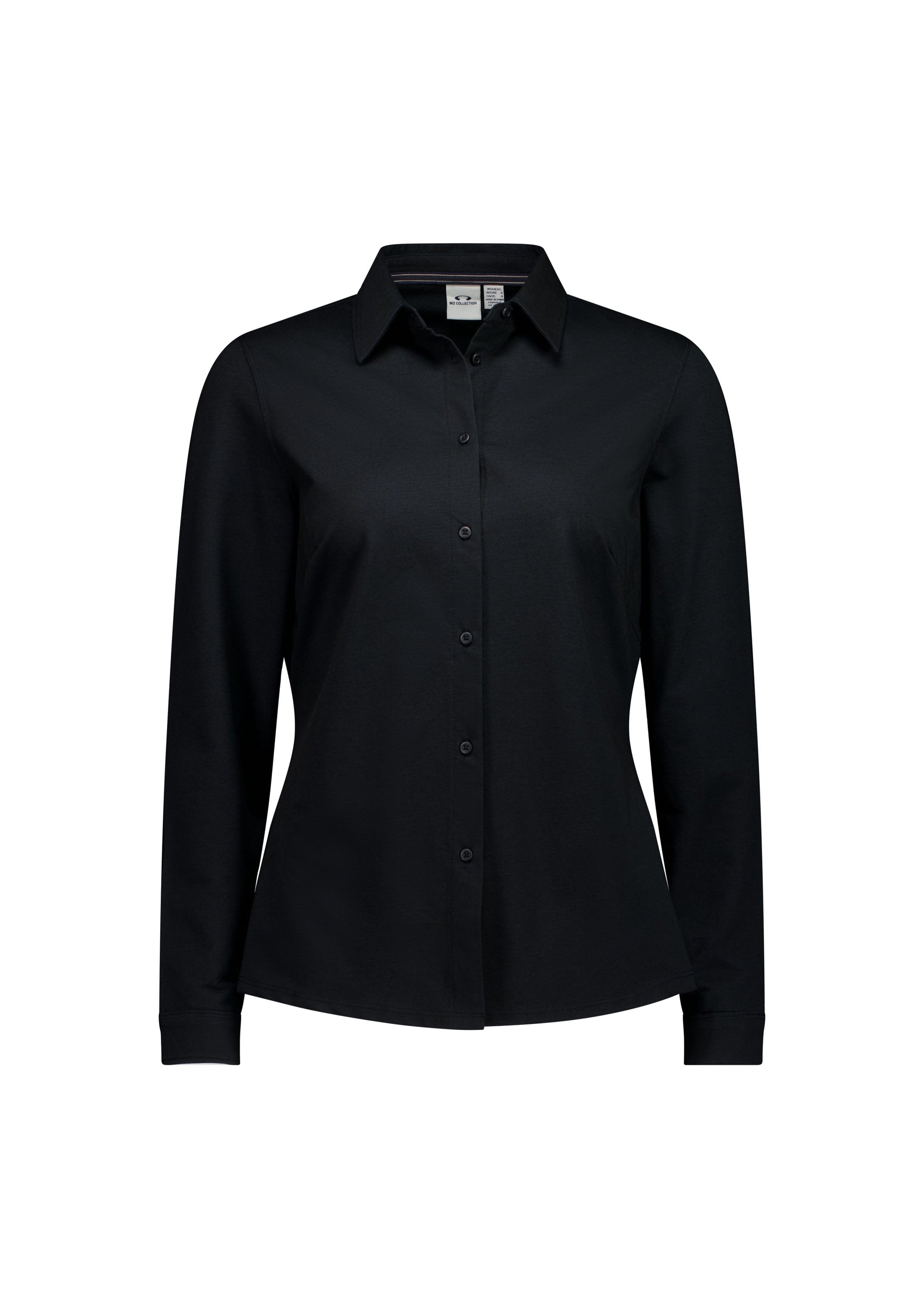 Biz Collection Polos / Shirts Black / 6 Biz Collection Womens Venture Long Sleeve Shirt