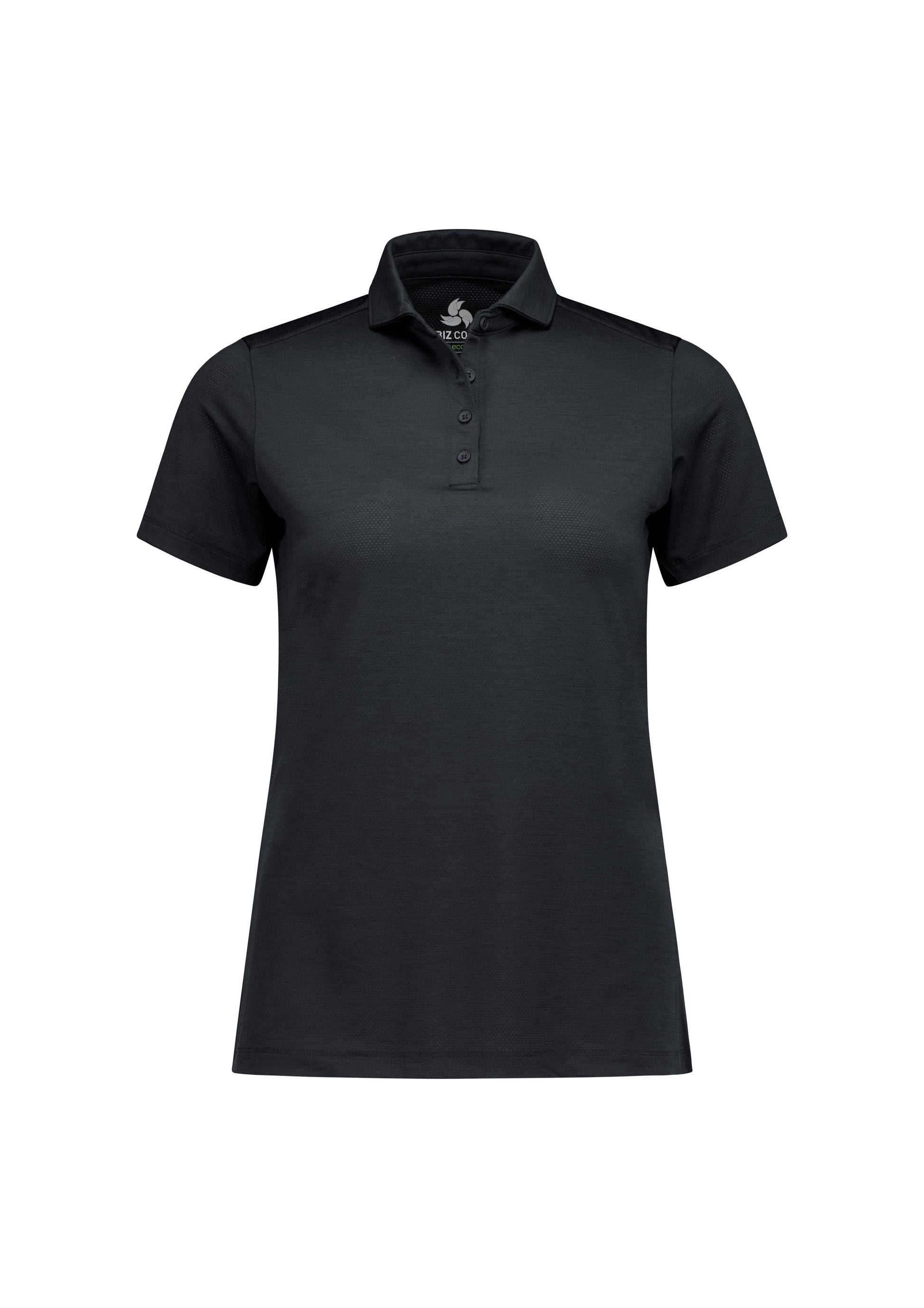 Biz Collection Polos / Shirts Black / 6 Womens Phoenix Short Sleeve Polo