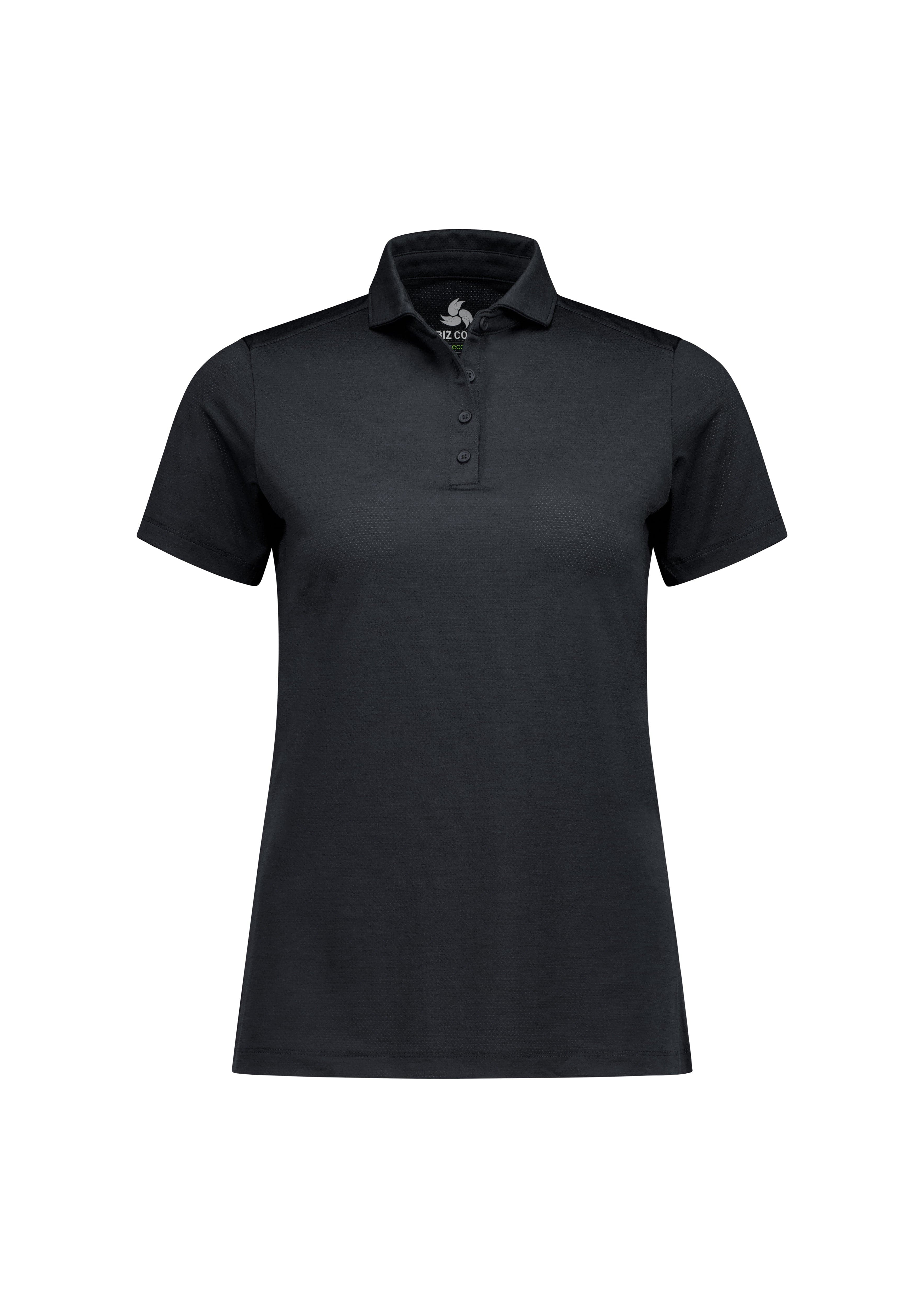 Biz Collection Polos / Shirts Black / 6 Womens Phoenix Short Sleeve Polo