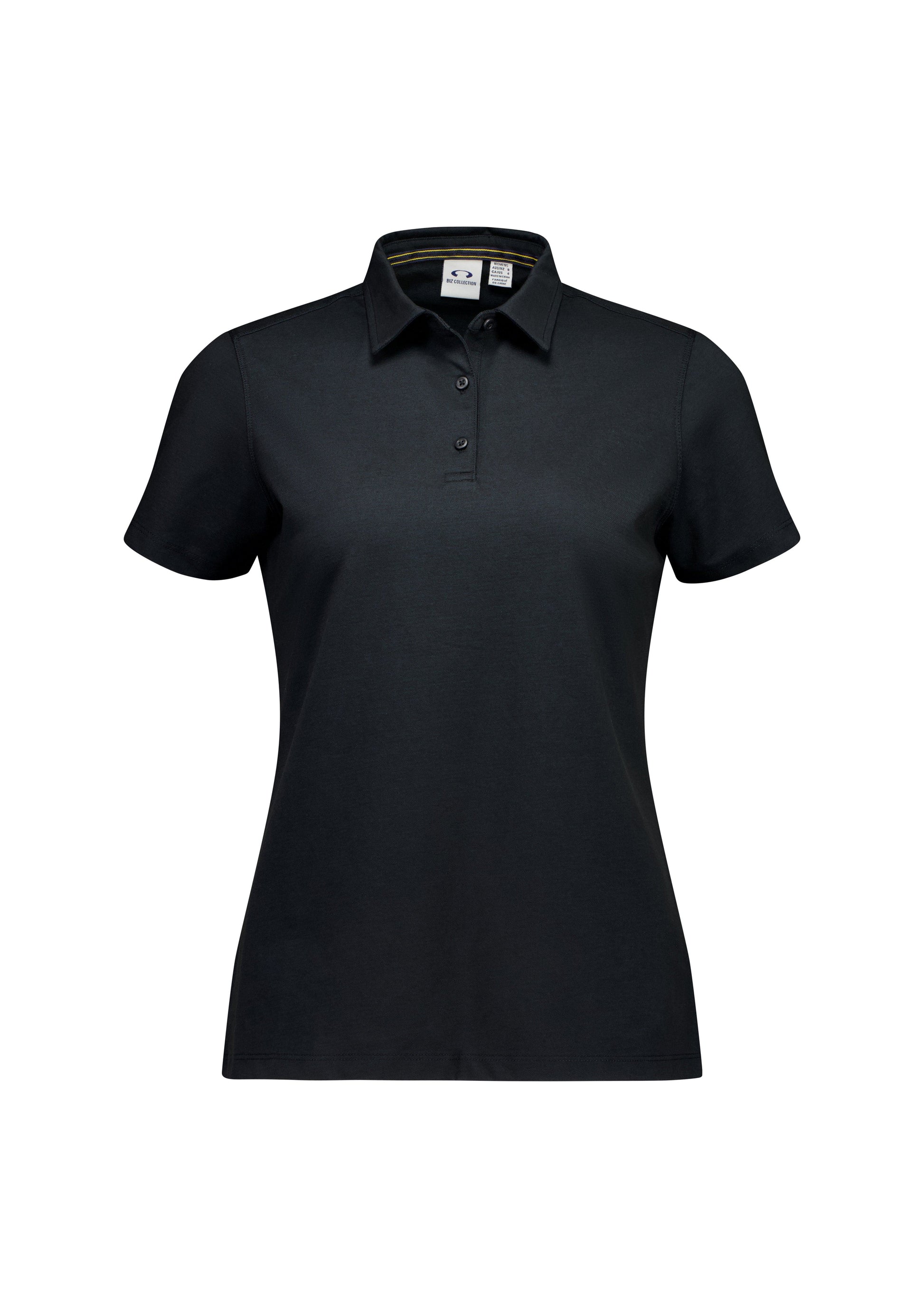 Biz Collection Polos / Shirts Black / 6 Womens Venture Short Sleeve Polo