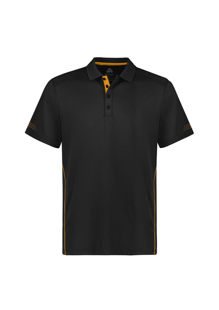 Biz Collection Polos / Shirts Black/Gold / S Biz Collection Mens Balance Short Sleeve Polo