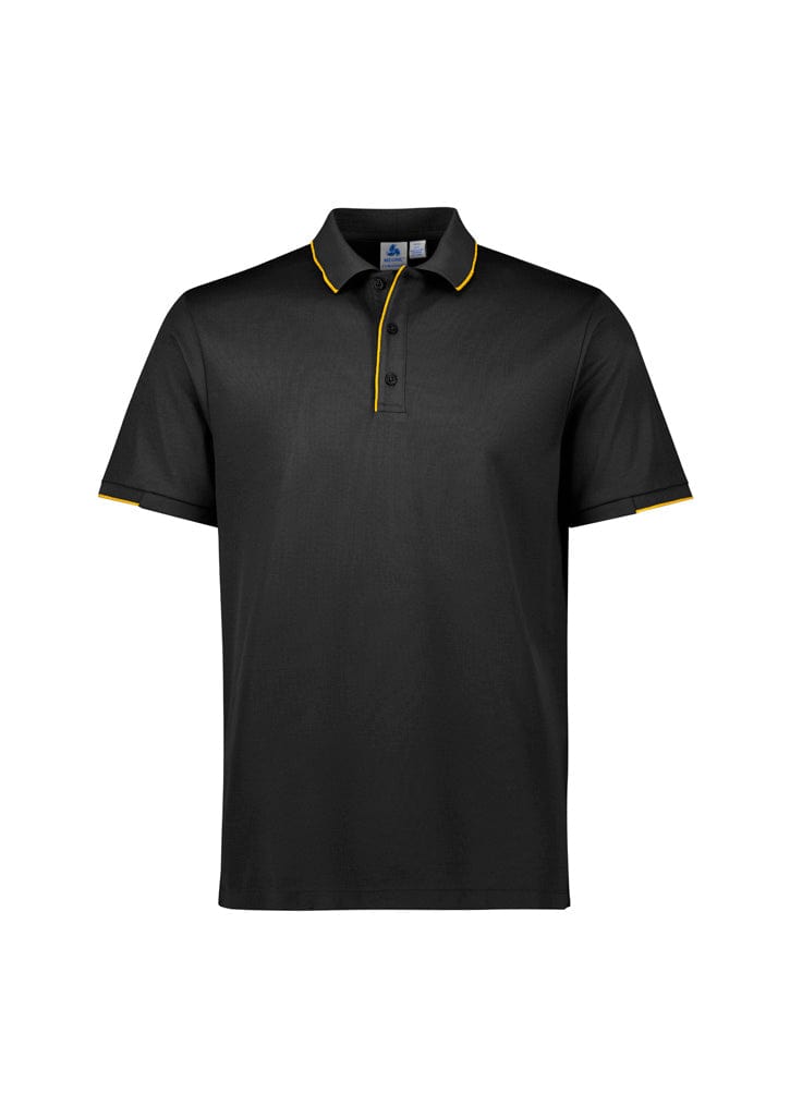 Biz Collection Polos / Shirts Black/Gold / XS Biz Collection Mens Focus Short Sleeve Polo