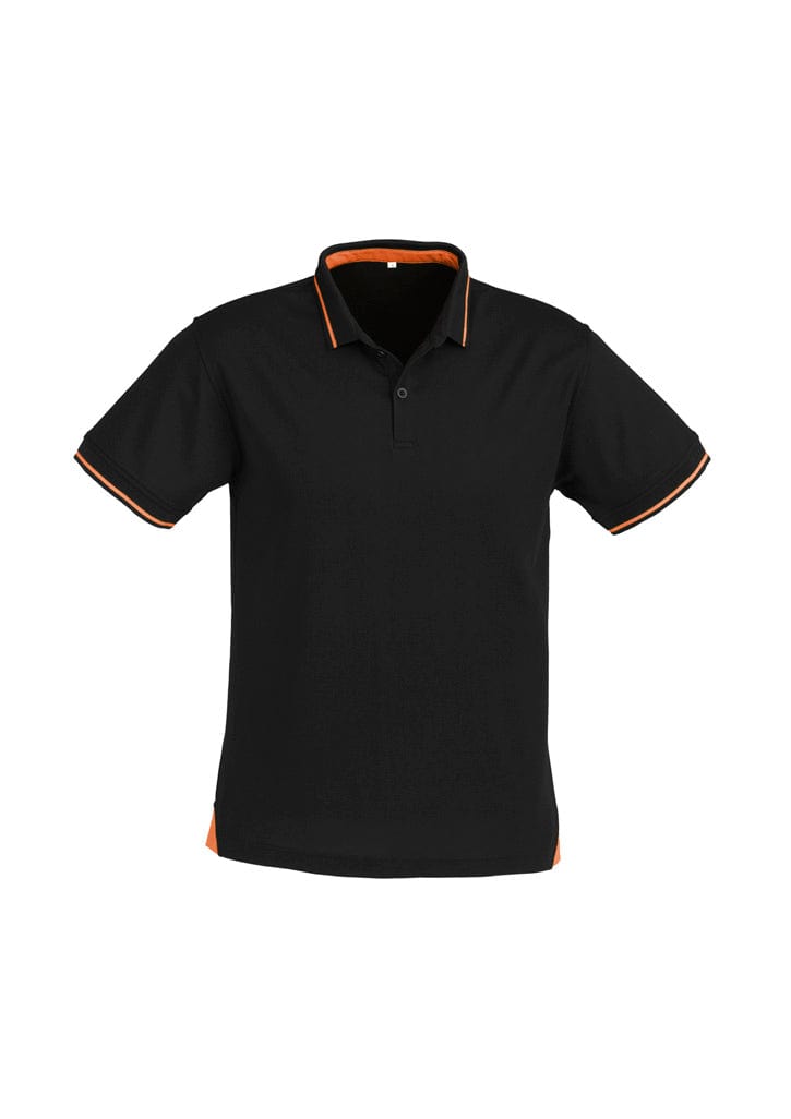 Biz Collection Polos / Shirts Black/Orange / S Biz Collection Mens Jet Short Sleeve Polo