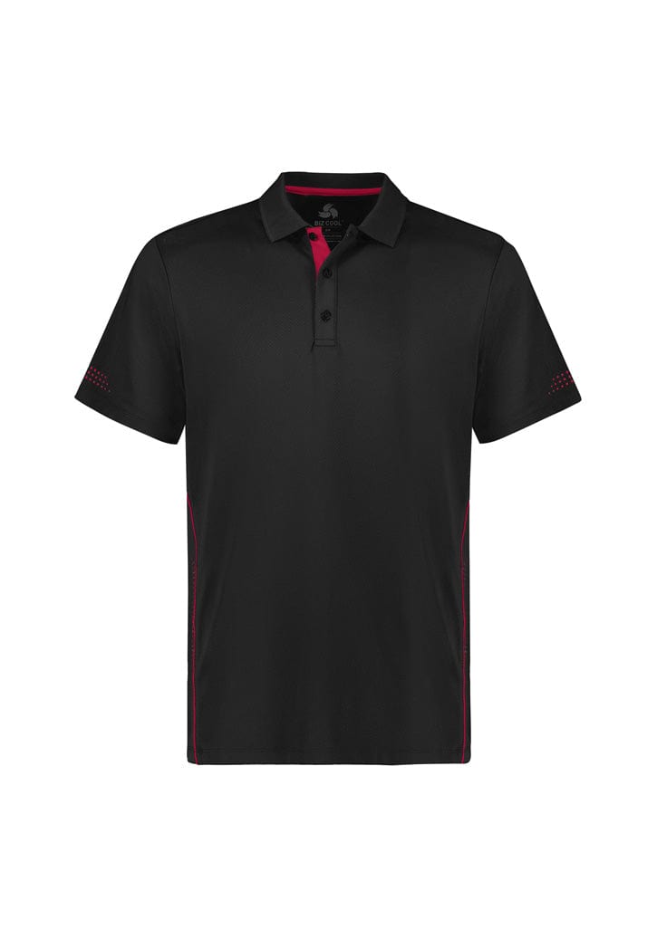 Biz Collection Polos / Shirts Black/Red / 6 Biz Collection Kids Balance Short Sleeve Polo