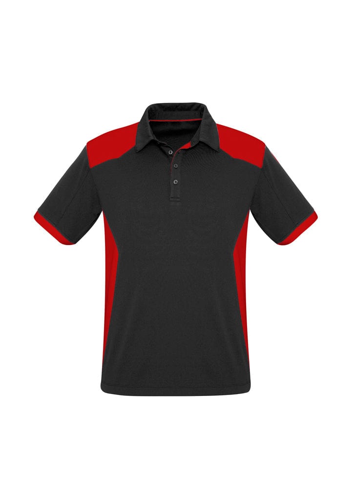 Biz Collection Polos / Shirts Black/Red / S Biz Collection Mens Rival Short Sleeve Polo
