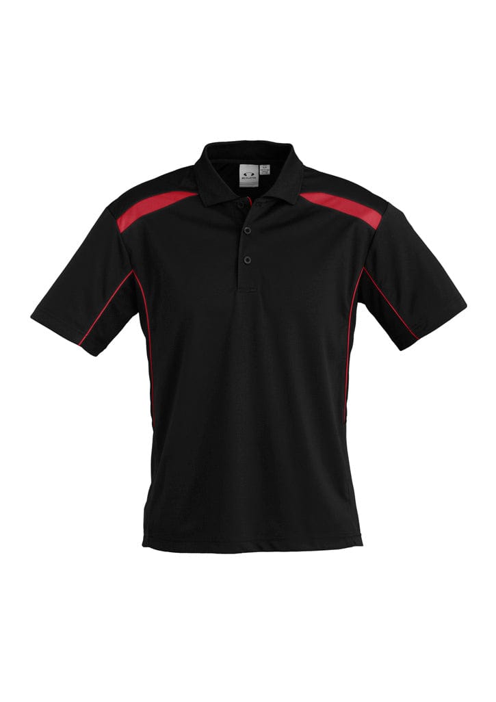 Biz Collection Polos / Shirts Black/Red / S Biz Collection Mens United Short Sleeve Polo