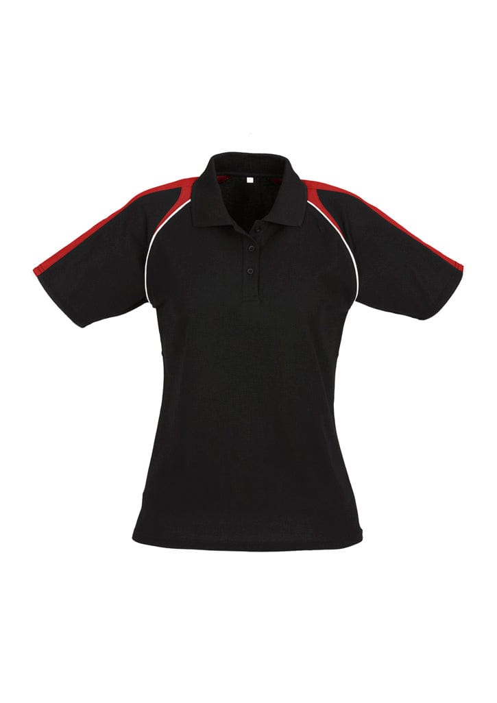 Biz Collection Polos / Shirts Black/Red/White / 8 Biz Collection Womens Triton Short Sleeve Polo
