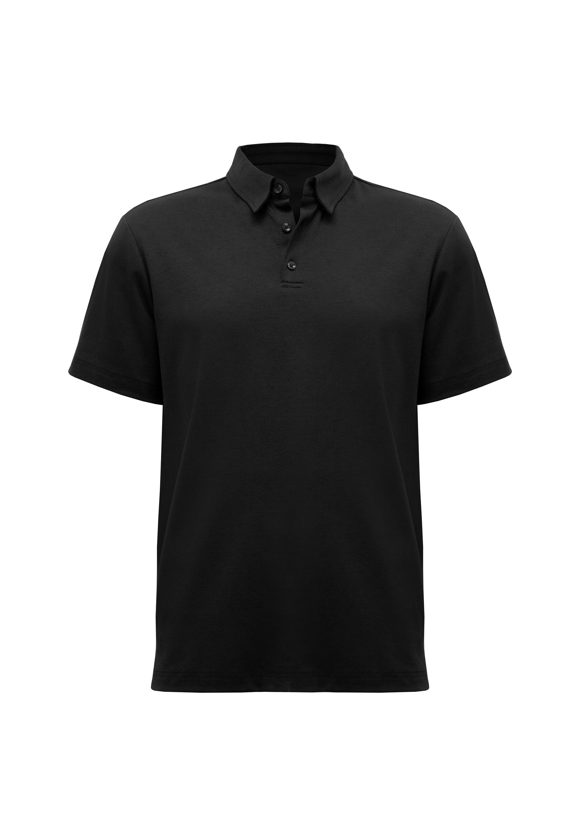 Biz Collection Polos / Shirts Black / S Mens Lotus Short Sleeve Polo