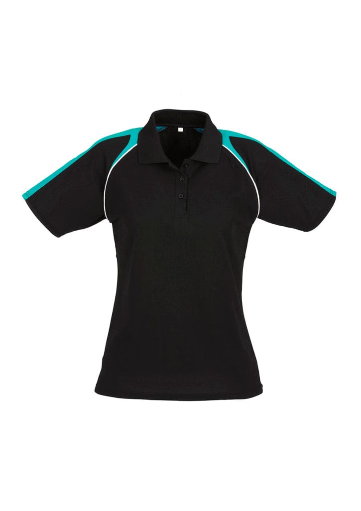 Biz Collection Polos / Shirts Black/Teal/White / 8 Biz Collection Womens Triton Short Sleeve Polo