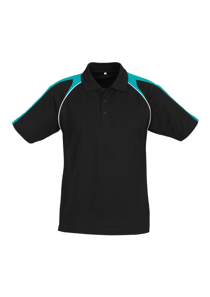 Biz Collection Polos / Shirts Black/Teal/White / S Biz Collection Mens Triton Short Sleeve Polo