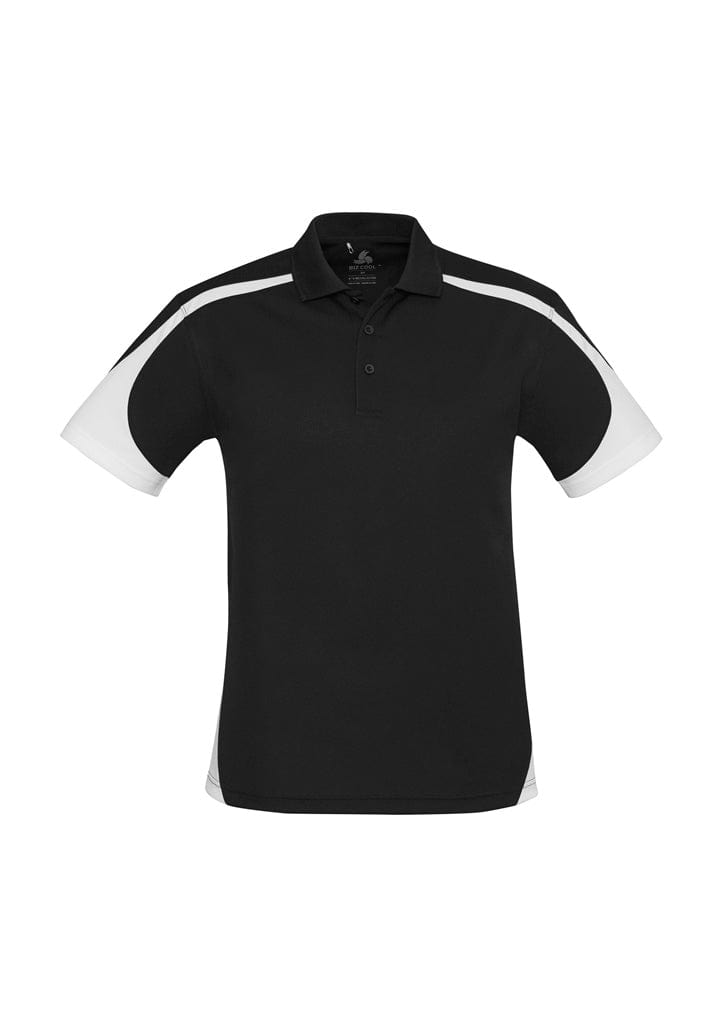 Biz Collection Polos / Shirts Black/White / S Biz Collection Mens Talon Short Sleeve Polo