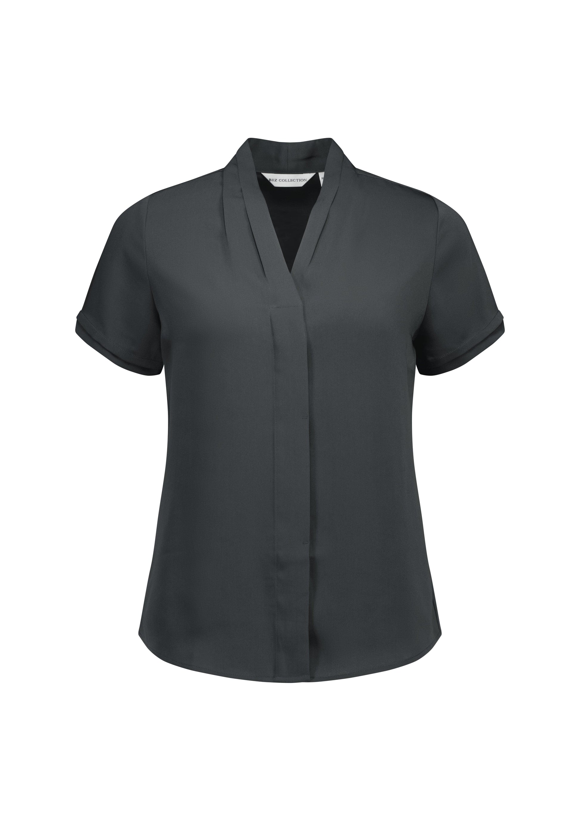 Biz Collection Polos / Shirts Charcoal / 6 Biz Collection Ladies Madison Short Sleeve