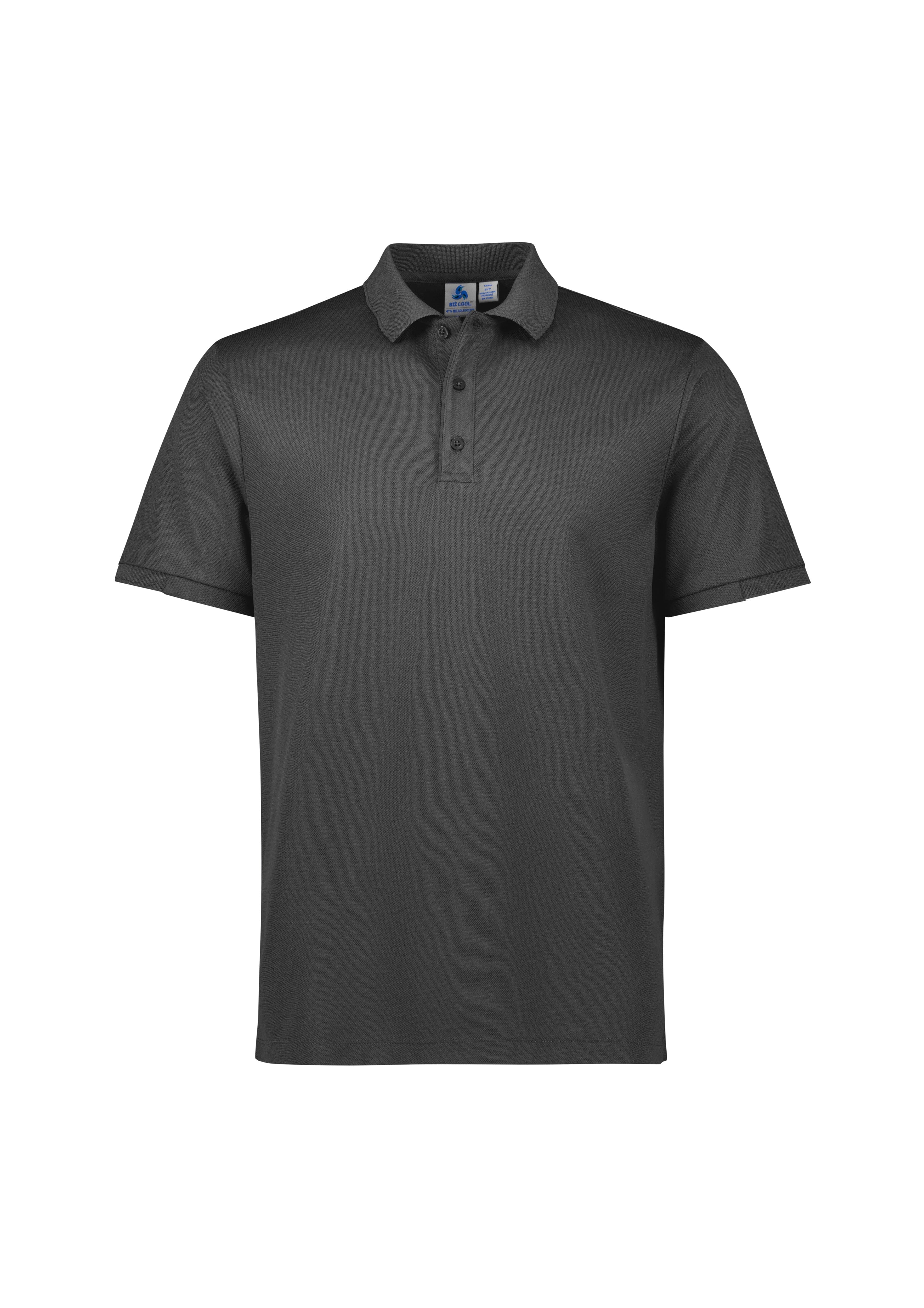 Biz Collection Polos / Shirts Charcoal/Charcoal / XS Biz Collection Mens Focus Short Sleeve Polo
