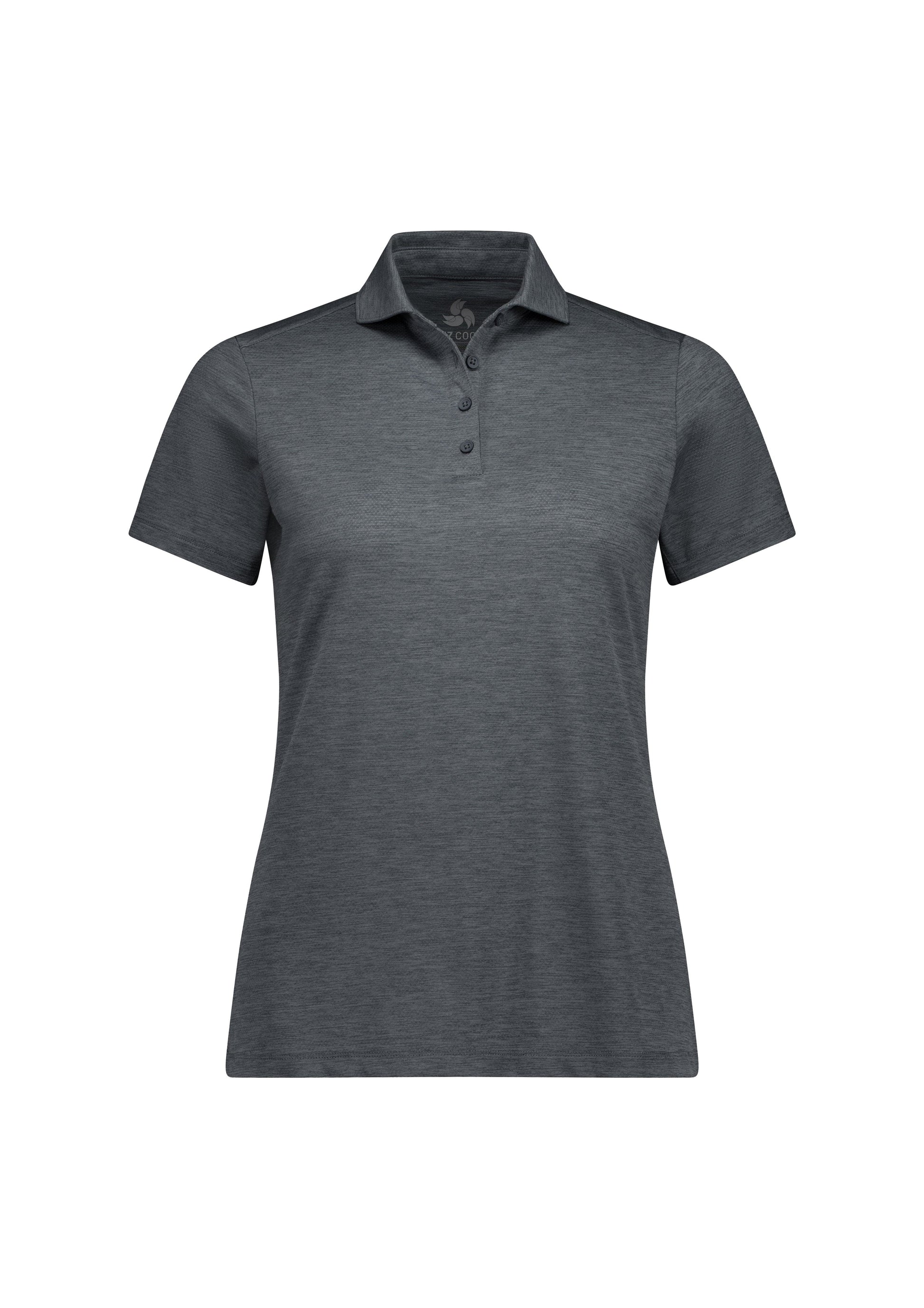 Biz Collection Polos / Shirts Charcoal Marle / 6 Womens Phoenix Short Sleeve Polo