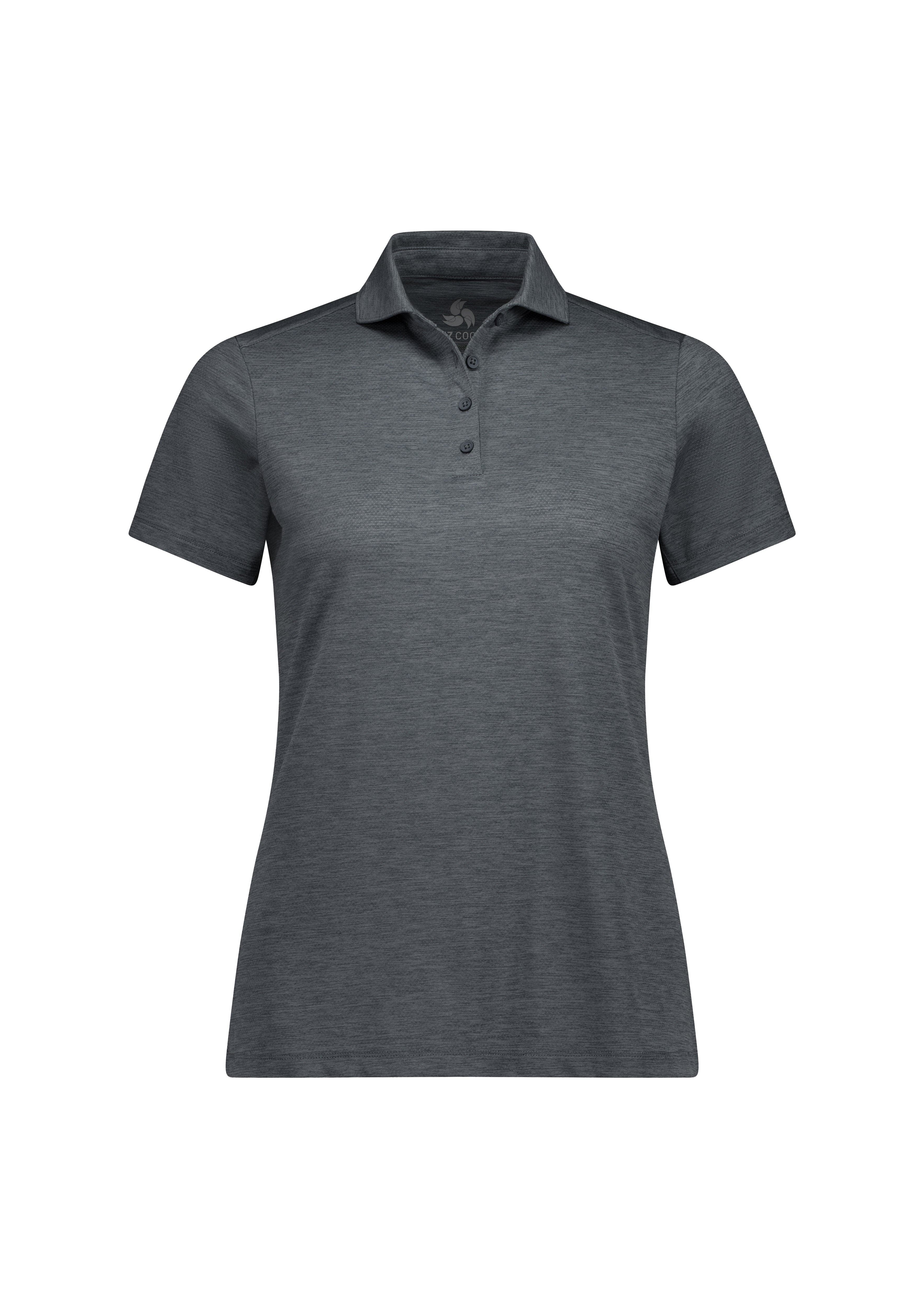 Biz Collection Polos / Shirts Charcoal Marle / 6 Womens Phoenix Short Sleeve Polo