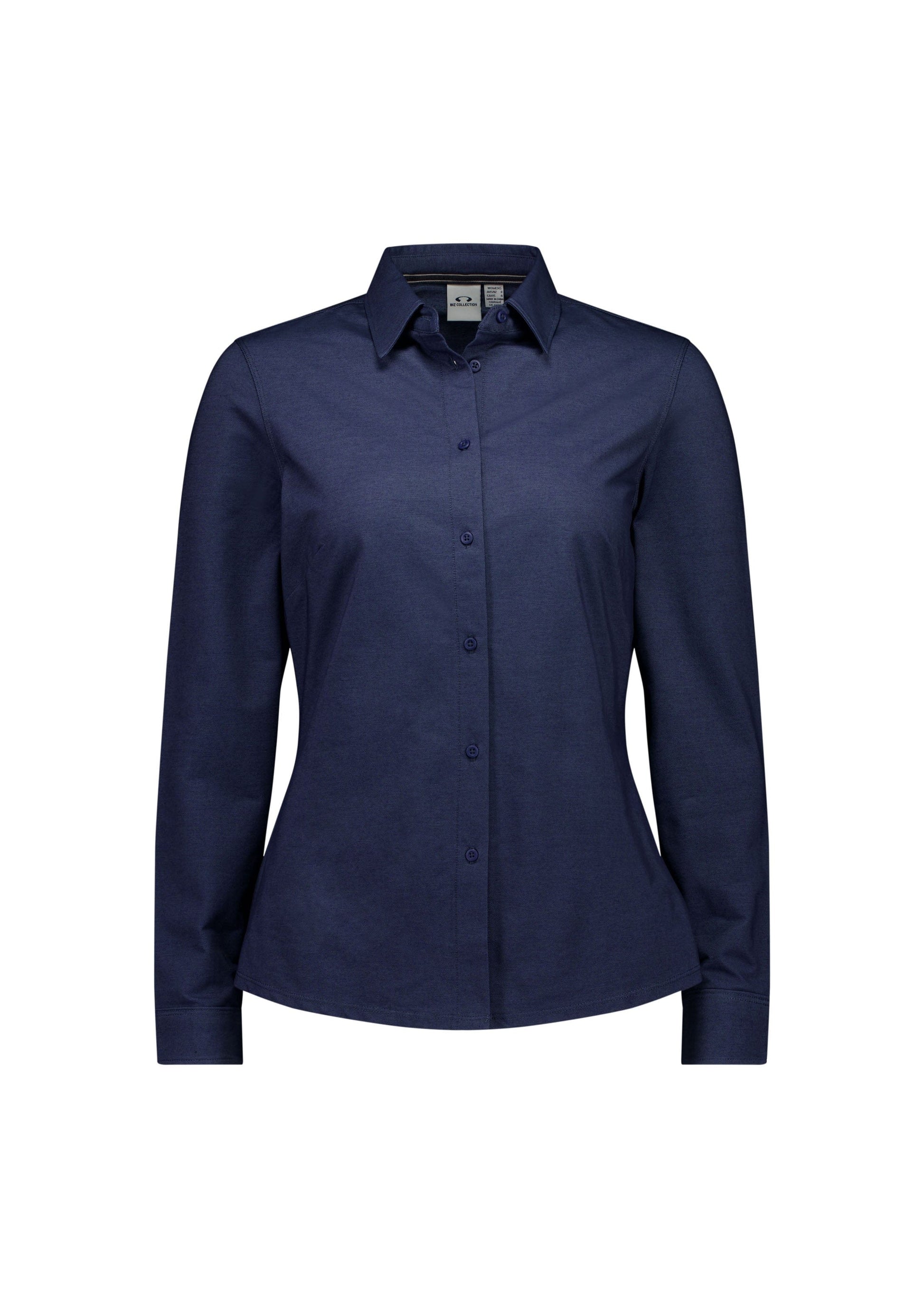 Biz Collection Polos / Shirts Denim Blue / 6 Biz Collection Womens Venture Long Sleeve Shirt