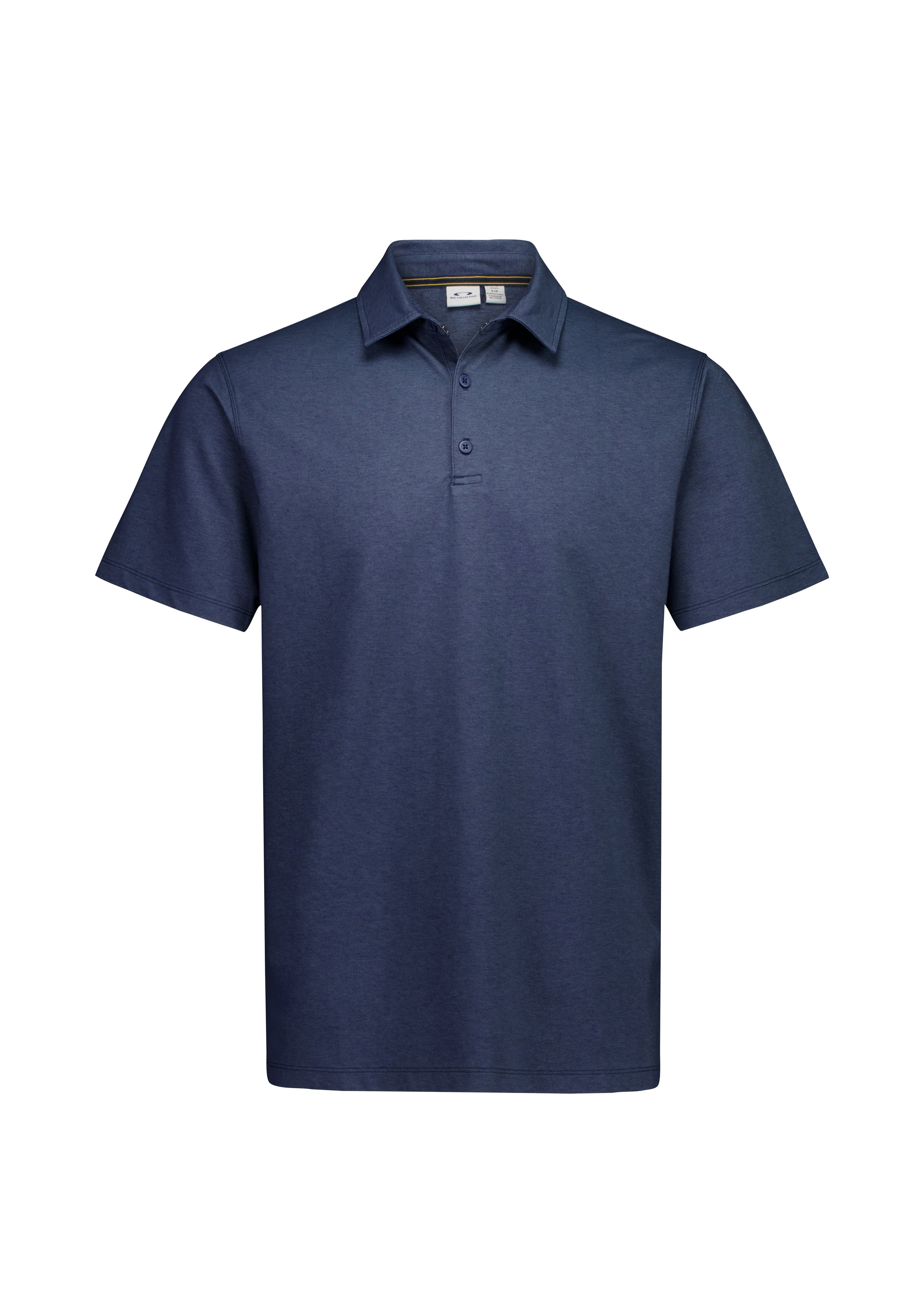 Biz Collection Polos / Shirts Denim Blue / S Mens Venture Short Sleeve Polo