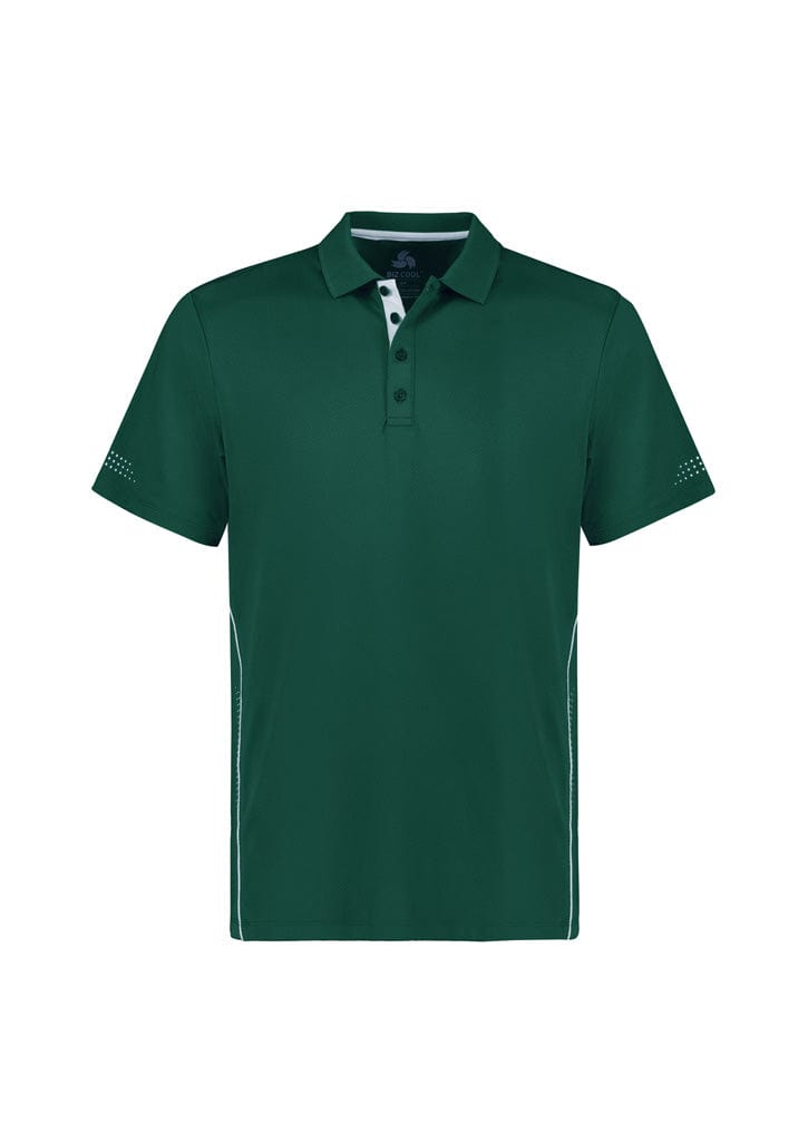 Biz Collection Polos / Shirts Forest/White / S Biz Collection Mens Balance Short Sleeve Polo