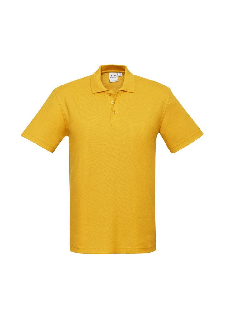 Biz Collection Polos / Shirts Gold / S Biz Collection Mens Crew Short Sleeve Polo