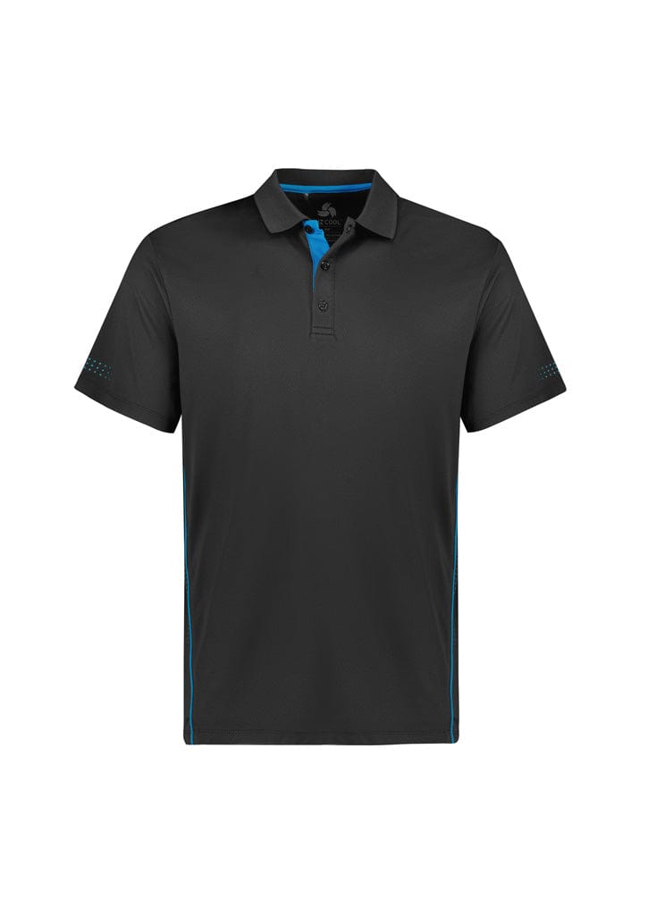 Biz Collection Polos / Shirts Grey/Cyan / 6 Biz Collection Kids Balance Short Sleeve Polo