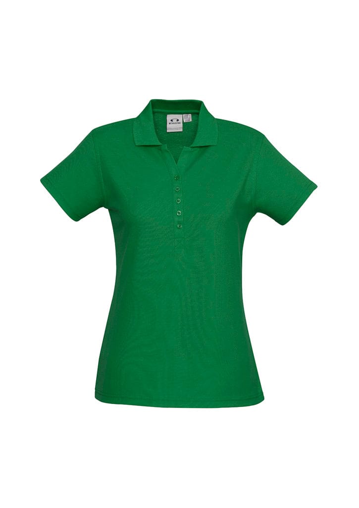 Biz Collection Polos / Shirts Kelly Green / 8 Biz Collection Womens Crew Short Sleeve Polo