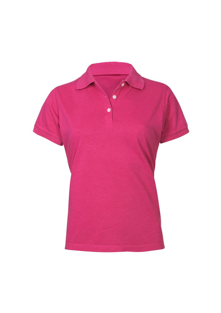 Biz Collection Polos / Shirts Magenta / 6 Biz Collection Womens Neon Short Sleeve Polo