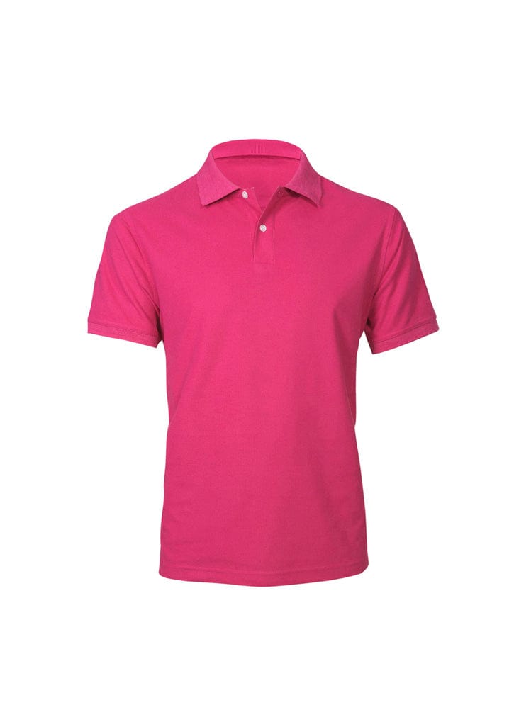 Biz Collection Polos / Shirts Magenta / S Biz Collection Mens Neon Short Sleeve Polo