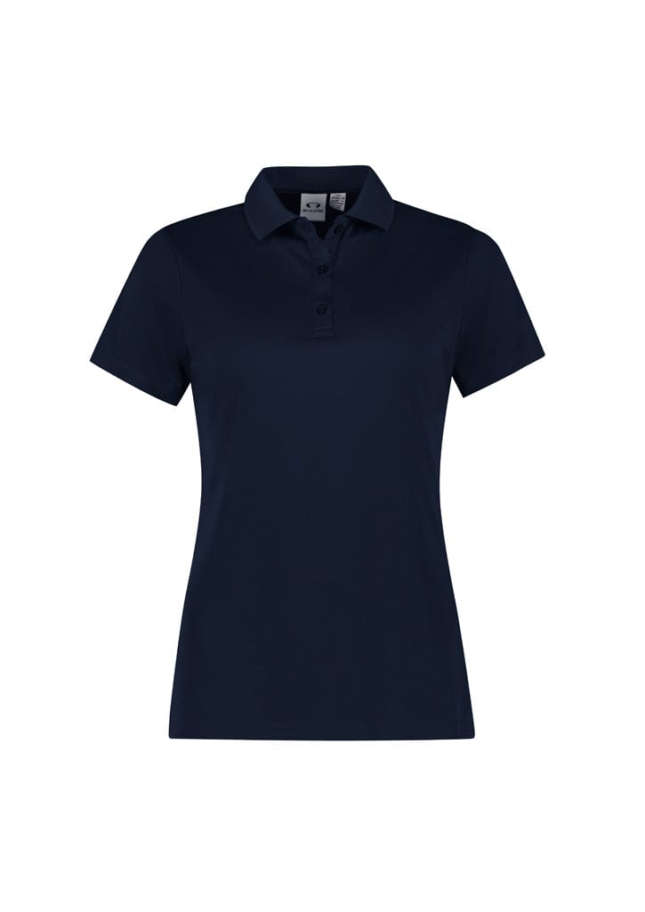 Biz Collection Polos / Shirts Navy / 6 Biz Collection Womens Action Short Sleeve Polo