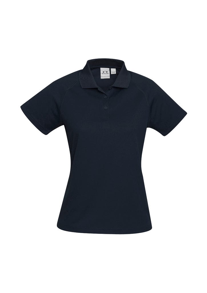 Biz Collection Polos / Shirts Navy / 6 Biz Collection Womens Sprint Short Sleeve Polo