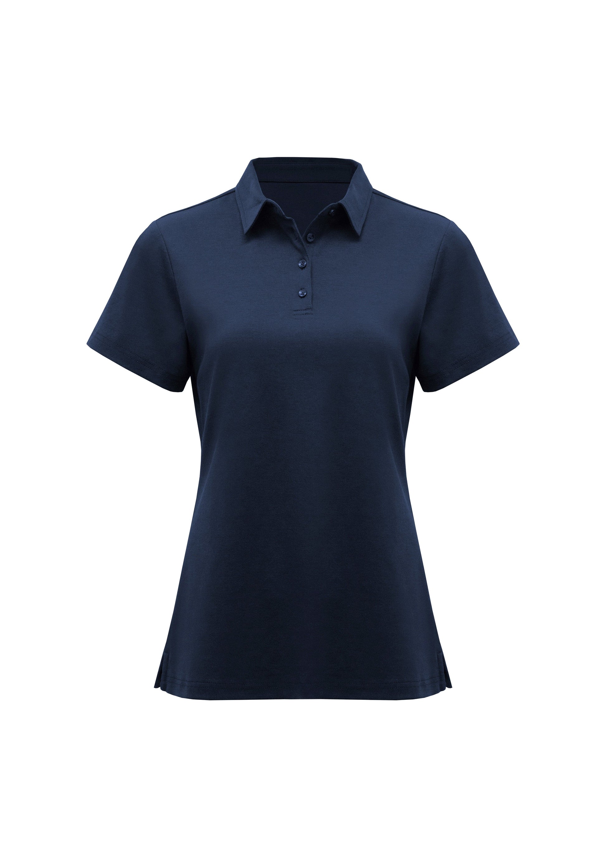 Biz Collection Polos / Shirts Navy / 6 Womens Lotus Short Sleeve Polo