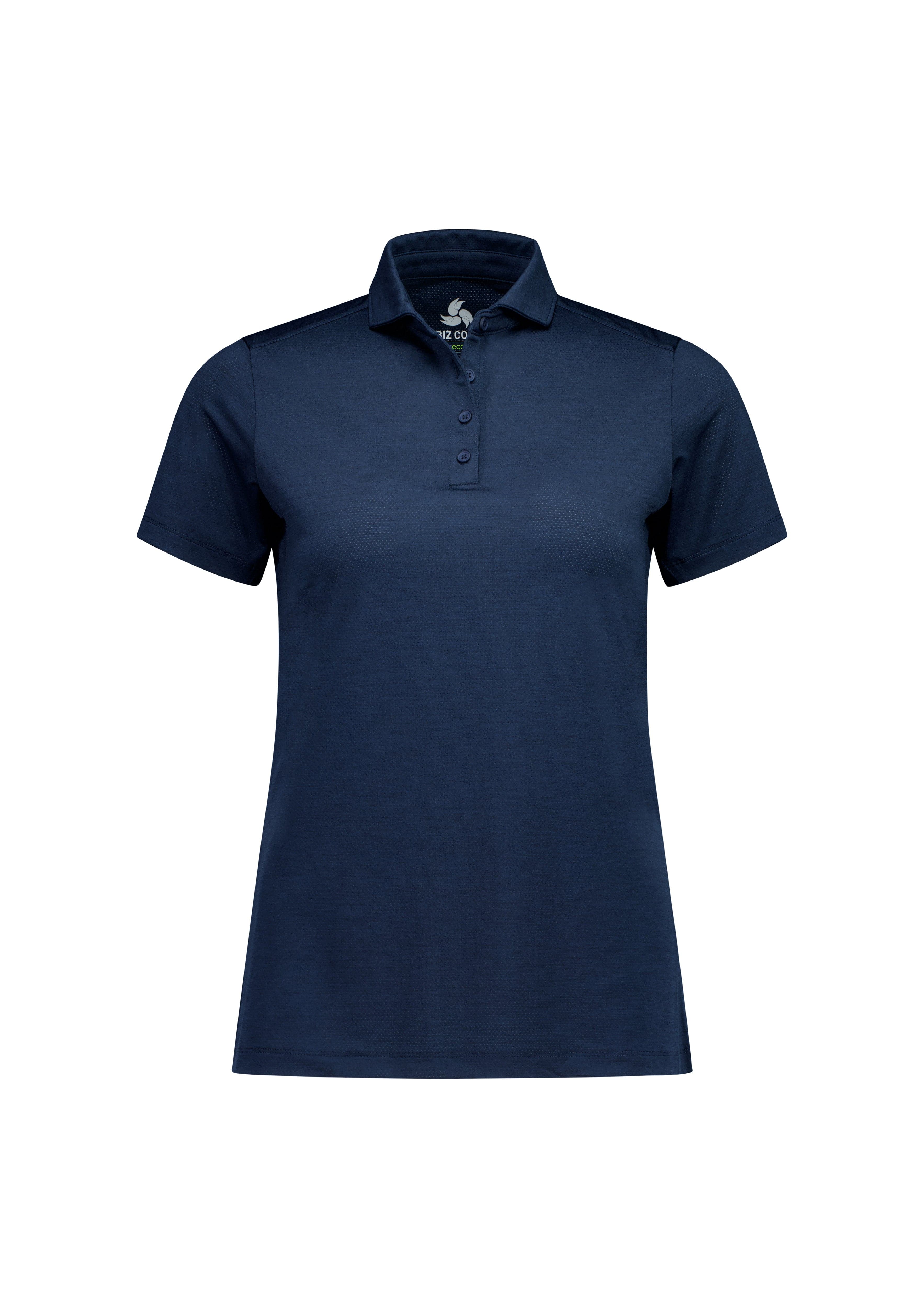 Biz Collection Polos / Shirts Navy / 6 Womens Phoenix Short Sleeve Polo