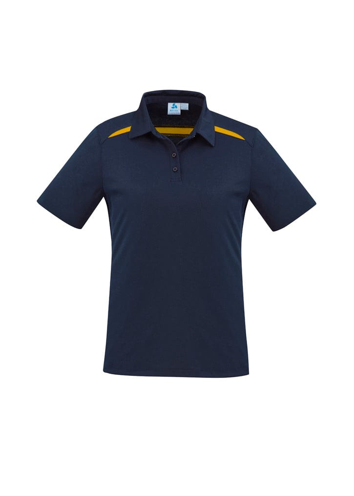 Biz Collection Polos / Shirts Navy/Gold / 6 Biz Collection Womens Sonar Short Sleeve Polo