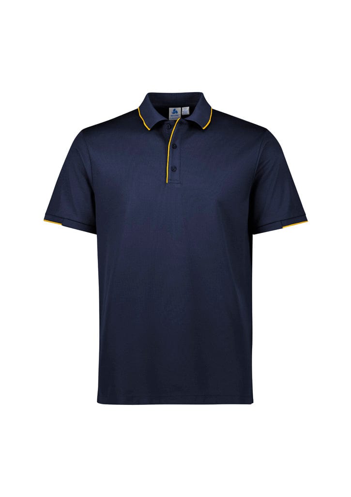 Biz Collection Polos / Shirts Navy/Gold / XS Biz Collection Mens Focus Short Sleeve Polo