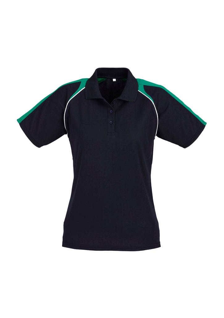Biz Collection Polos / Shirts Navy/Kelly Green/White / 8 Biz Collection Womens Triton Short Sleeve Polo