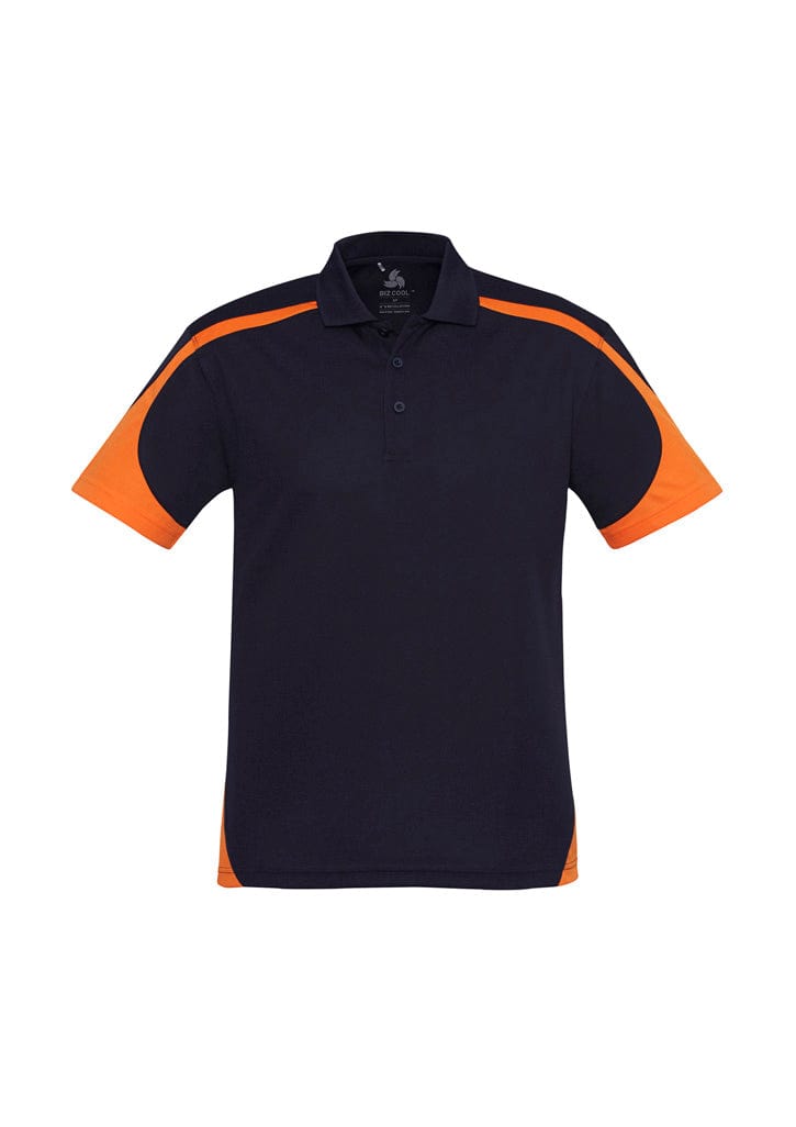 Biz Collection Polos / Shirts Navy/Orange / S Biz Collection Mens Talon Short Sleeve Polo