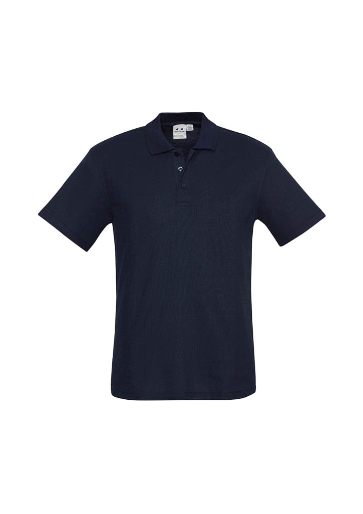 Biz Collection Polos / Shirts Navy / S Biz Collection Mens Crew Short Sleeve Polo