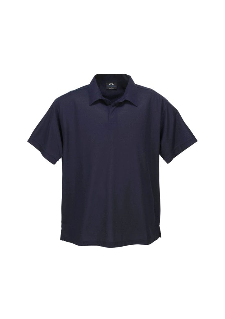 Biz Collection Polos / Shirts Navy / S Biz Collection Mens Micro Waffle Short Sleeve Polo