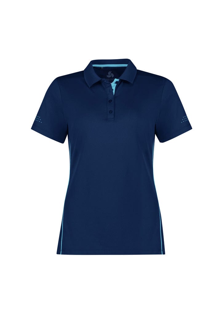 Biz Collection Polos / Shirts Navy/Sky / 6 Biz Collection Womens Balance Short Sleeve Polo