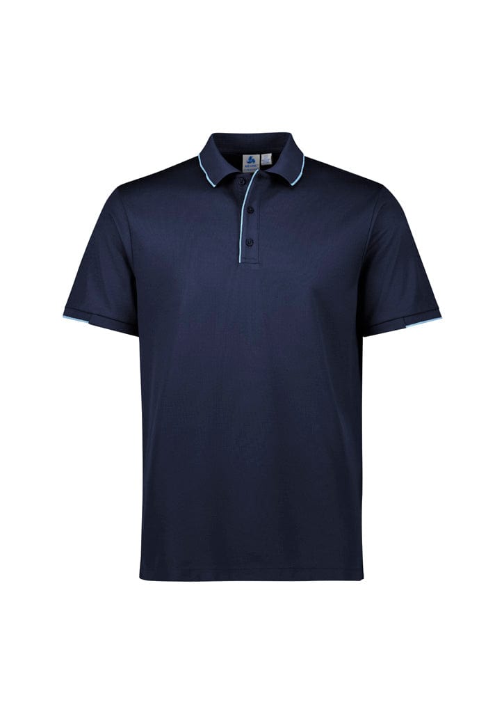 Biz Collection Polos / Shirts Navy/Sky / XS Biz Collection Mens Focus Short Sleeve Polo