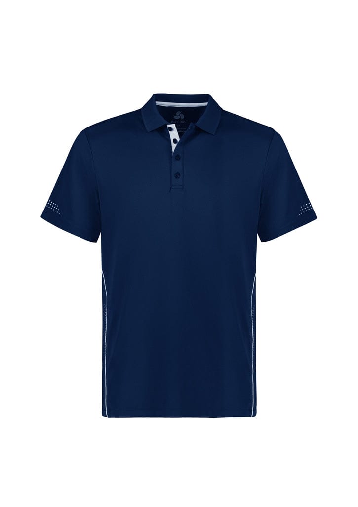 Biz Collection Polos / Shirts Navy/White / S Biz Collection Mens Balance Short Sleeve Polo