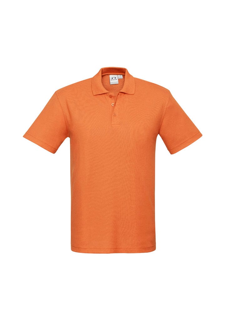 Biz Collection Polos / Shirts Orange / S Biz Collection Mens Crew Short Sleeve Polo 2