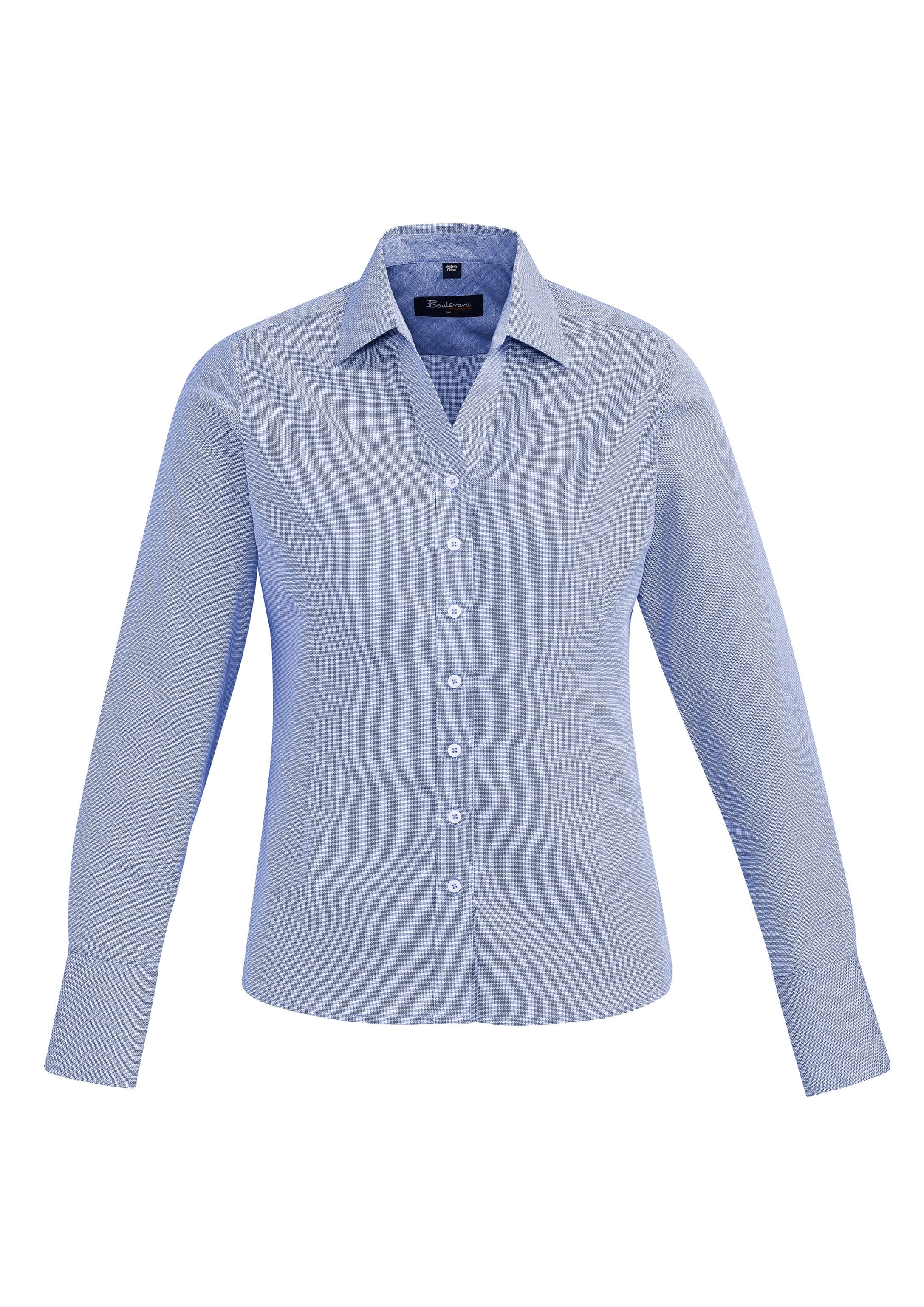 Biz Collection Polos / Shirts Patriot Blue / 4 Biz Corperates Womens Hudson Long Sleeve Shirt