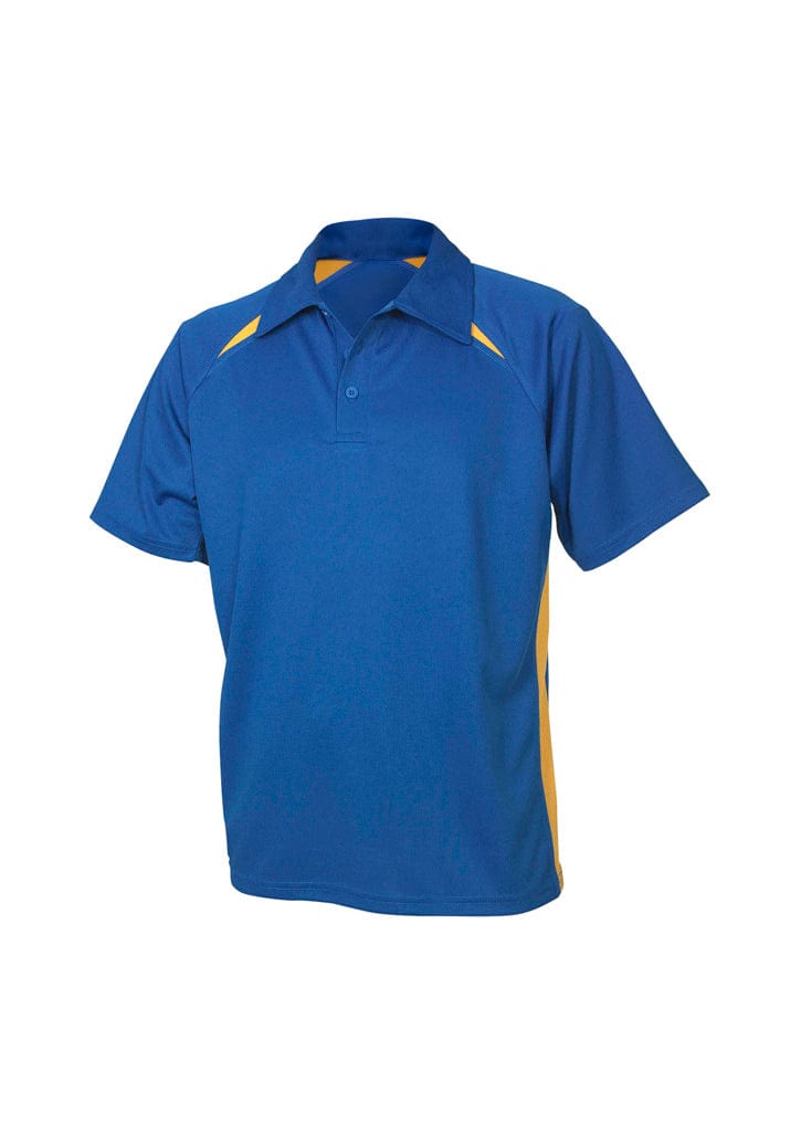 Biz Collection Polos / Shirts Royal/Gold / 4 Biz Collection Kids Splice Short Sleeve Polo
