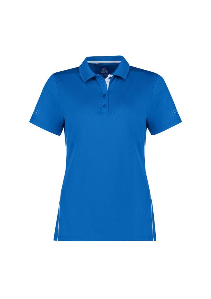 Biz Collection Polos / Shirts Royal/White / 6 Biz Collection Womens Balance Short Sleeve Polo 2