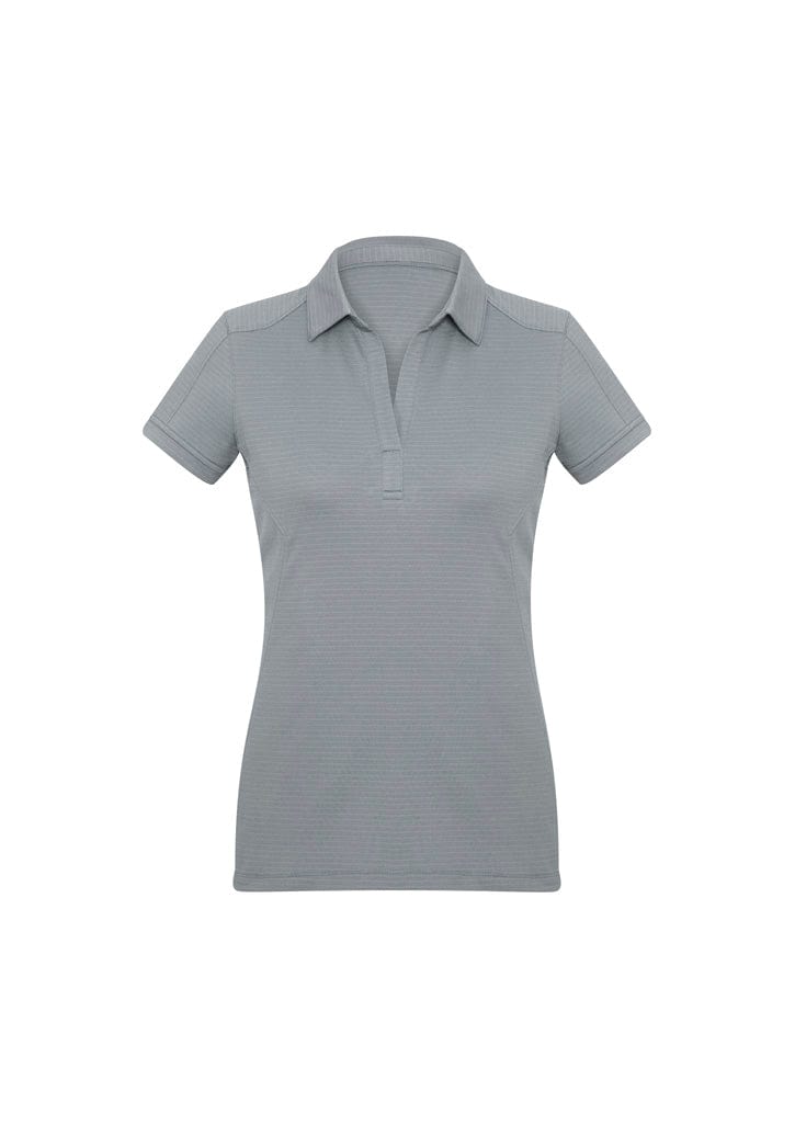 Biz Collection Polos / Shirts Silver / 6 Biz Collection Womens Profile Short Sleeve Polo