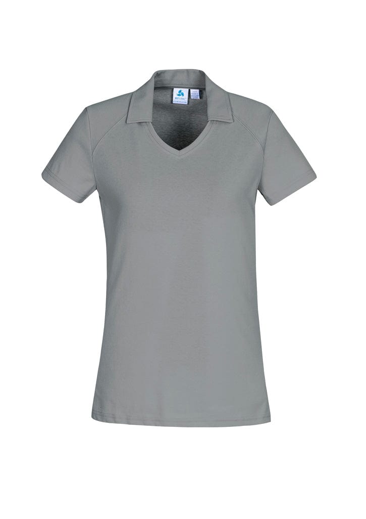 Biz Collection Polos / Shirts Silver / 8 Biz Collection Womens Byron Short Sleeve Polo