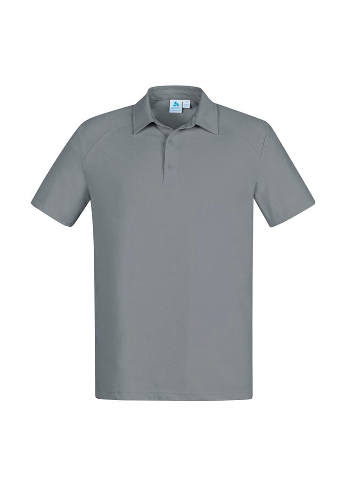 Biz Collection Polos / Shirts Silver / S Biz Collection Mens Byron Short Sleeve Polo